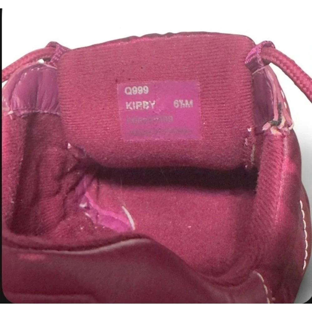 Coach Kirby Magenta Purple Signature C Monogram Sneakers Q999‎ Womens 6.5M